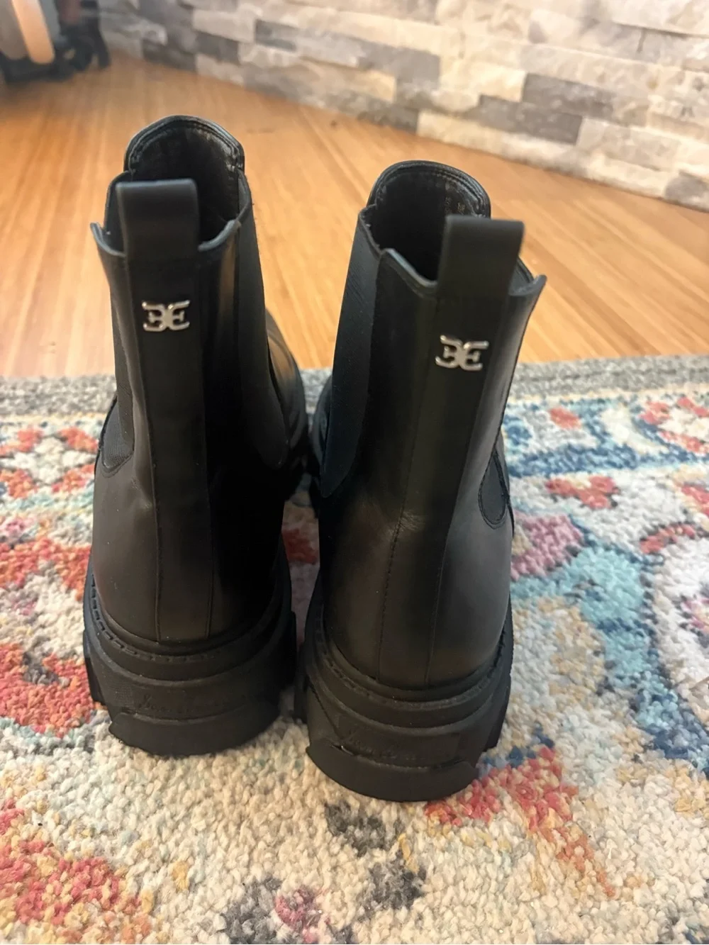 Sam Edelman women’s 10 Chunky Black Chelsea Boots